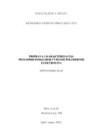 Priprava i karakterizacija PEO/APHIB-POSS/LiBOB čvrstih polimernih elektrolita