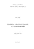 Polimerni elektroliti na bazi poli(etilen-oksida)